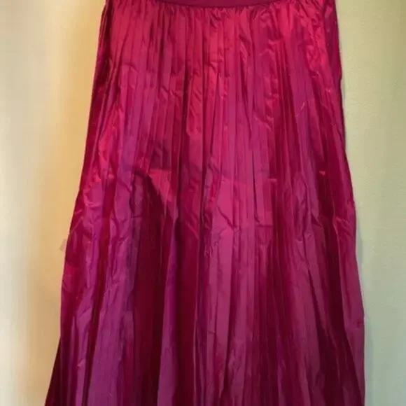 Adidas Metallic Pleated Skirt berry M - Picture 4 of 7